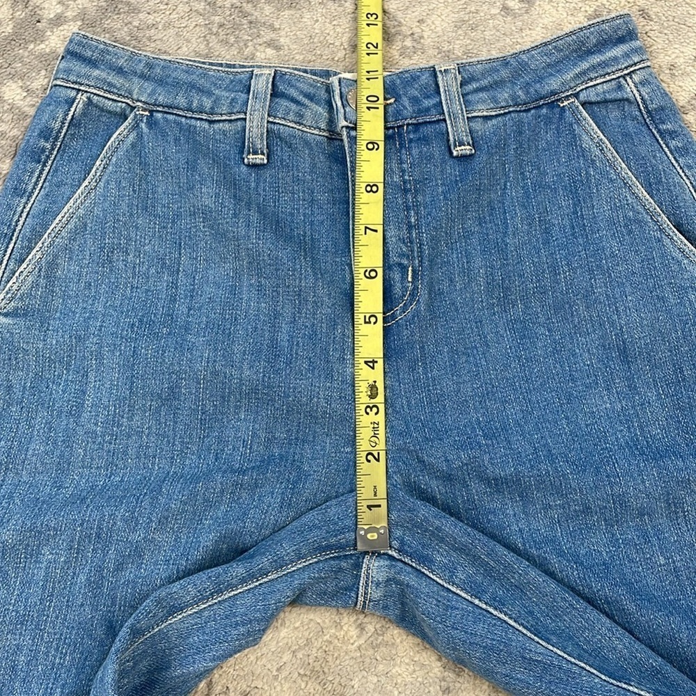New L’Agence Weston High Rise Wide Leg Trouser Jeans Belize Blue Sz 25 - Picture 9 of 13